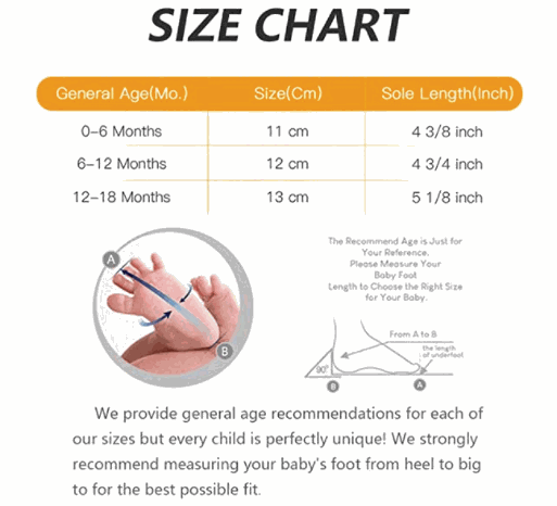 Baby shoe size chart carters online